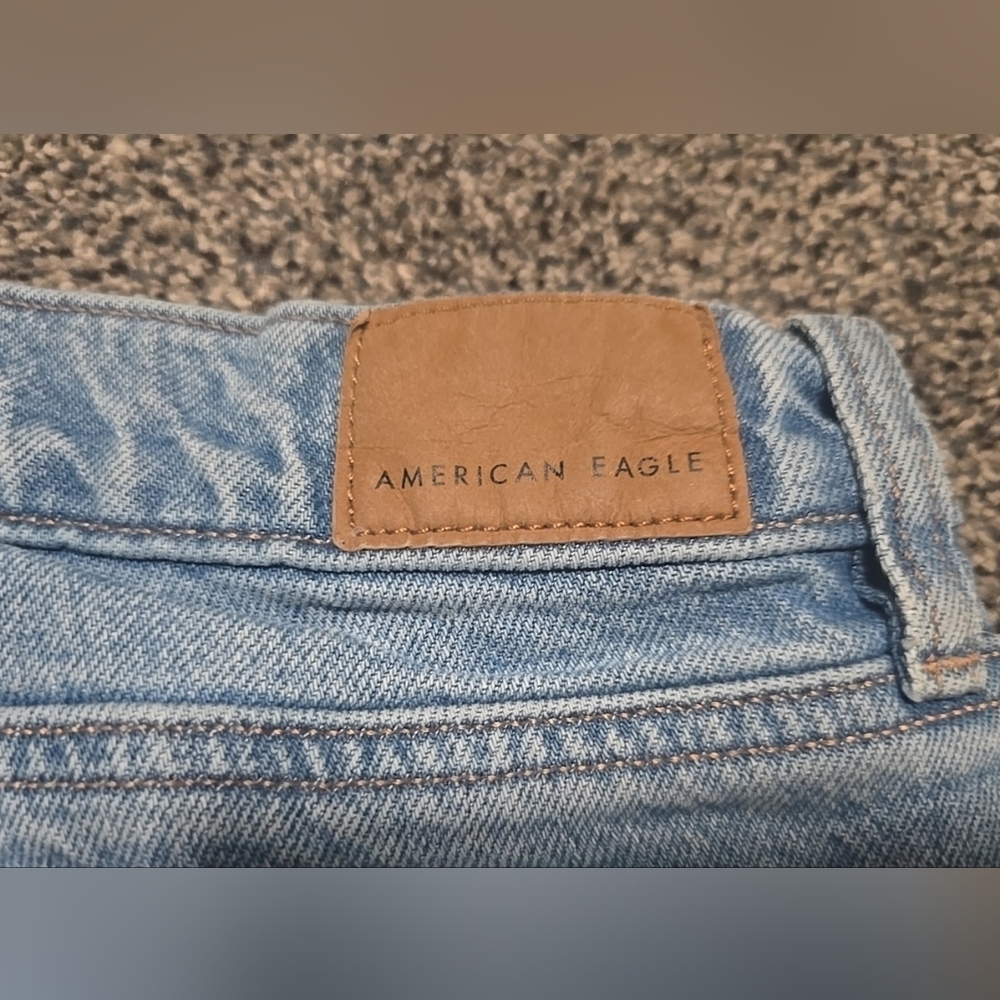 VTG American Eagle 90s Low Rise Skinny Kick Jeans Womens, Size 4, Stretchy Flare - Picture 6 of 11